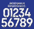 Custom Name And Number Premier League 2023-2026 Name Set White