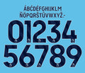 Custom Name And Number Premier League 2023-2026 Name Set Navy