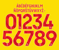 Custom Name And Number Premier League 2023-2026 Name Set Red